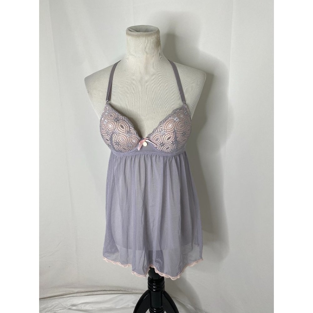 Women’s size small Jessica Simpson lavender lace nighty - Picture 2 of 8